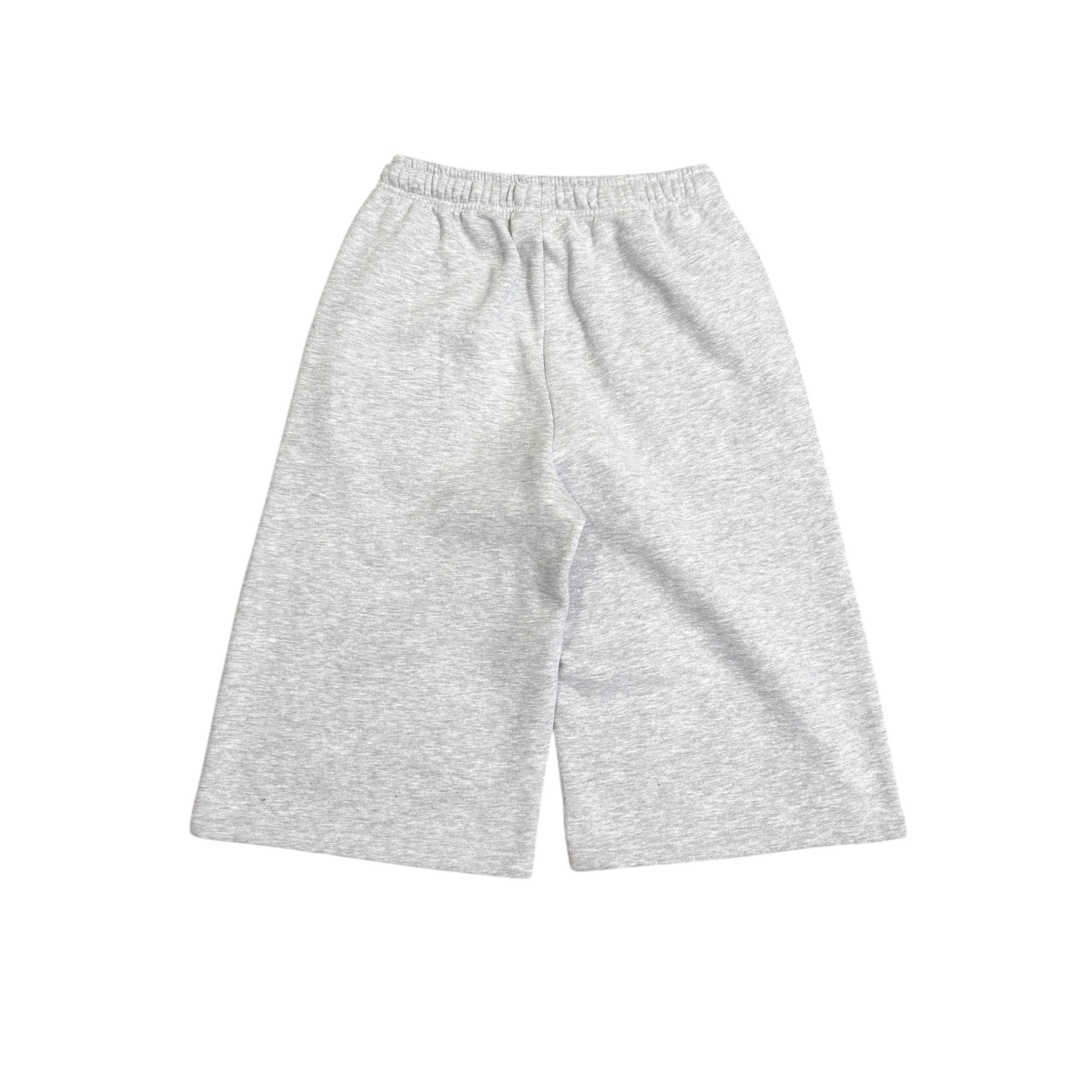 FLOWER GREY 3/4 SWEATPANTS